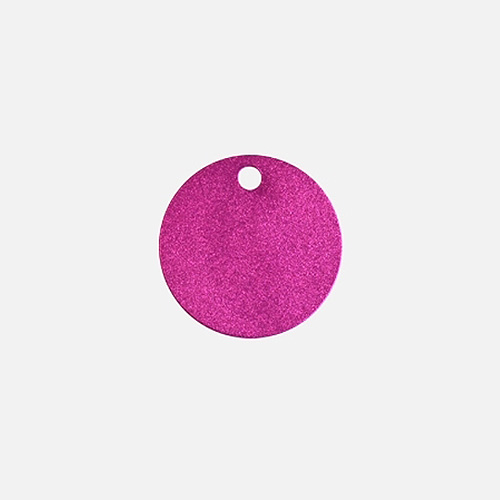 알루미늄 원형 인식표 핑크